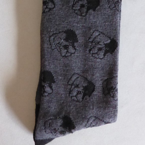 FUNKY SOCKS BRAND MENS BOXER DOG GRAY SOCKS (NEW WITH TAGS) - Picture 3 of 7